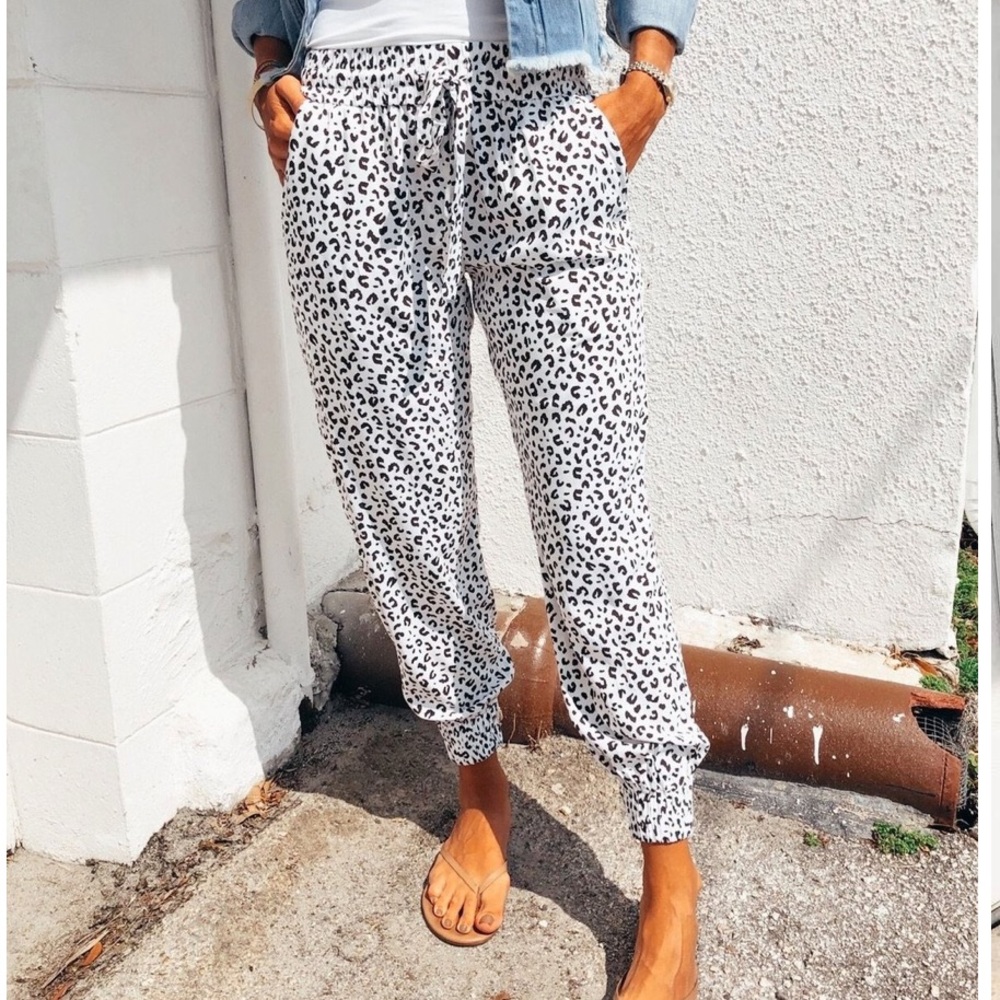Leopard Joggers